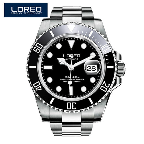 LOREO Luxury Brand Diving Men Military Sport Watches