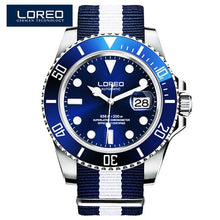 Load image into Gallery viewer, LOREO Luxury Brand Diving Men Military Sport Watches