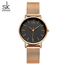 Load image into Gallery viewer, SHENGKE Simple Gray Watches Women