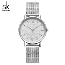 Load image into Gallery viewer, SHENGKE Simple Gray Watches Women