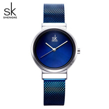 Load image into Gallery viewer, SHENGKE Simple Gray Watches Women
