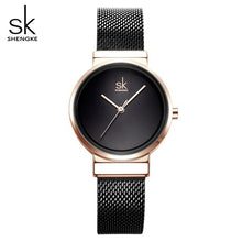 Load image into Gallery viewer, SHENGKE Simple Gray Watches Women
