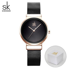 Load image into Gallery viewer, SHENGKE Simple Gray Watches Women
